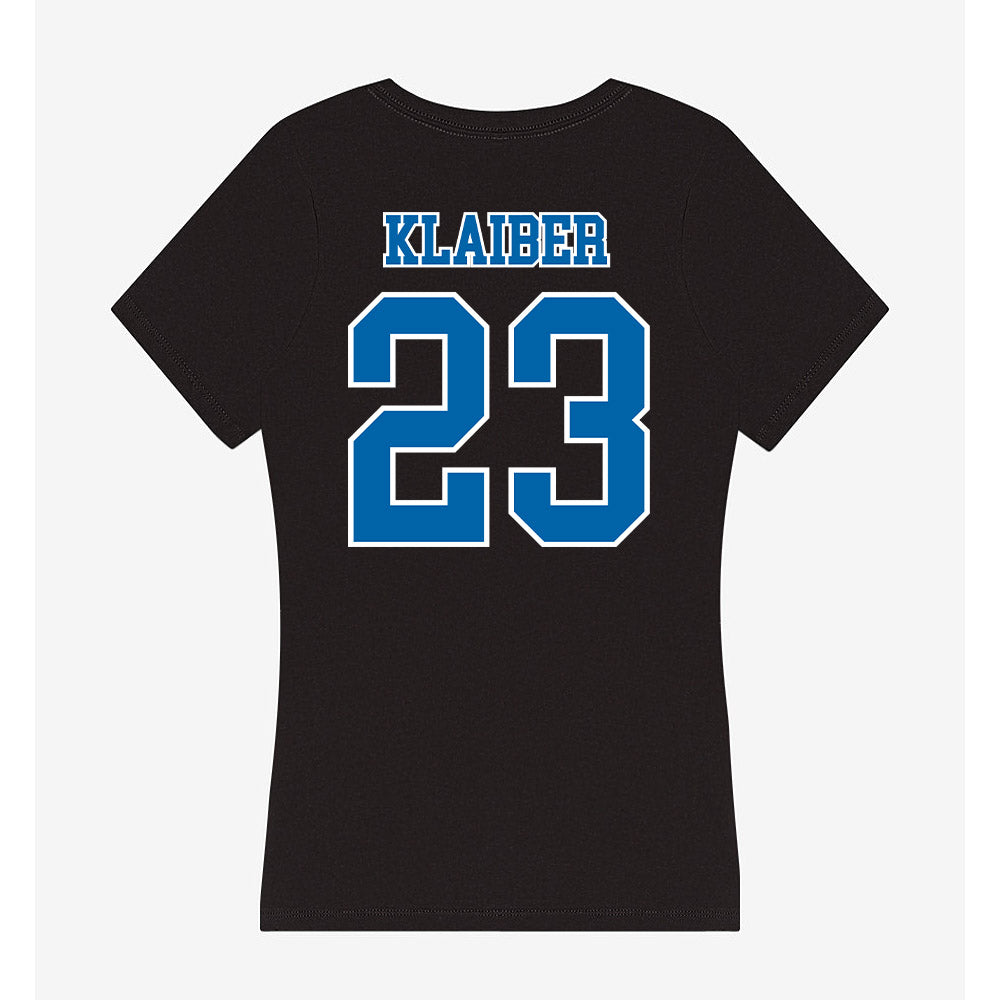MTSU - NCAA Softball : Halle Klaiber - Women's V-Neck T-Shirt-1