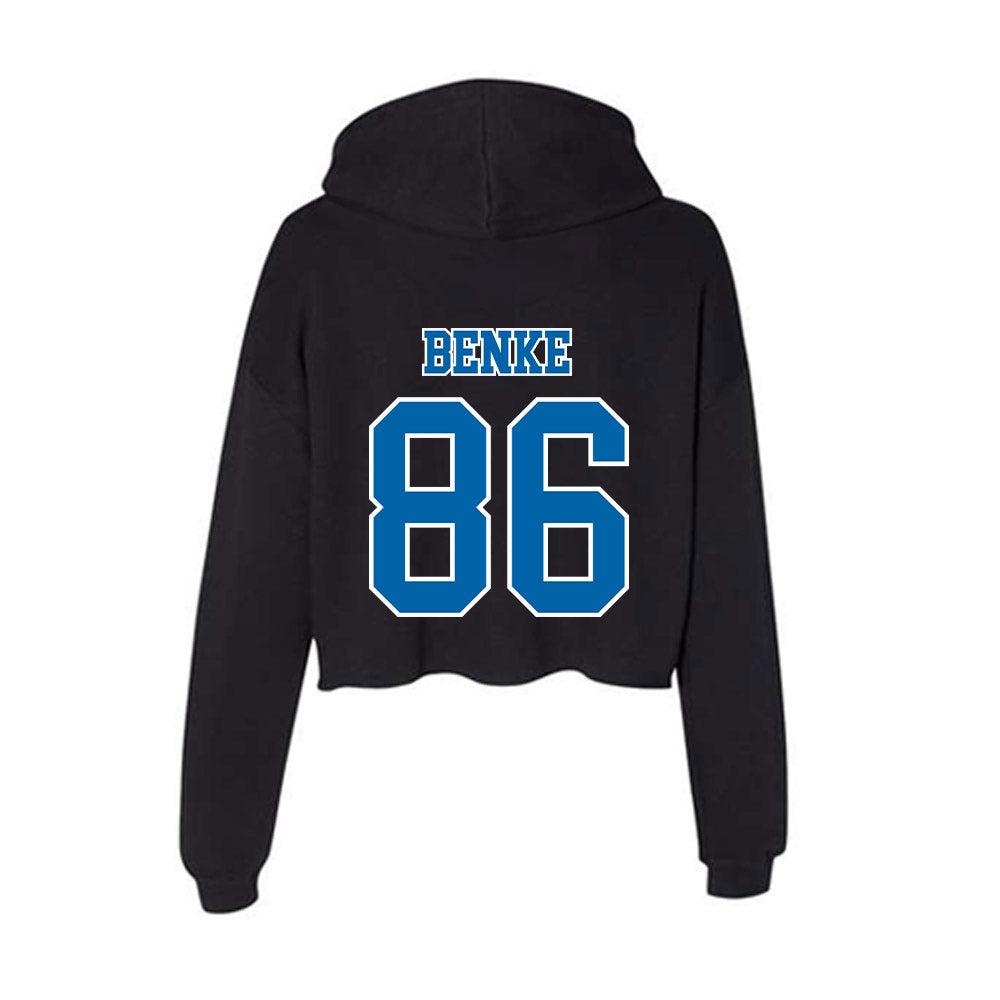 MTSU - NCAA Football : Brody Benke - Women's Crop Fleece Hoodie-1