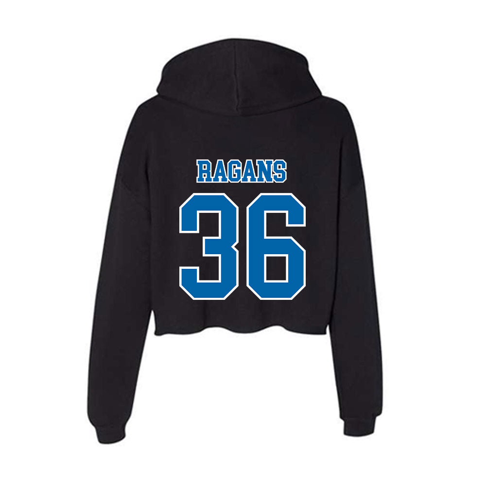 MTSU - NCAA Football : Christopher Ragans - Women's Crop Fleece Hooded Sweatshirt-1