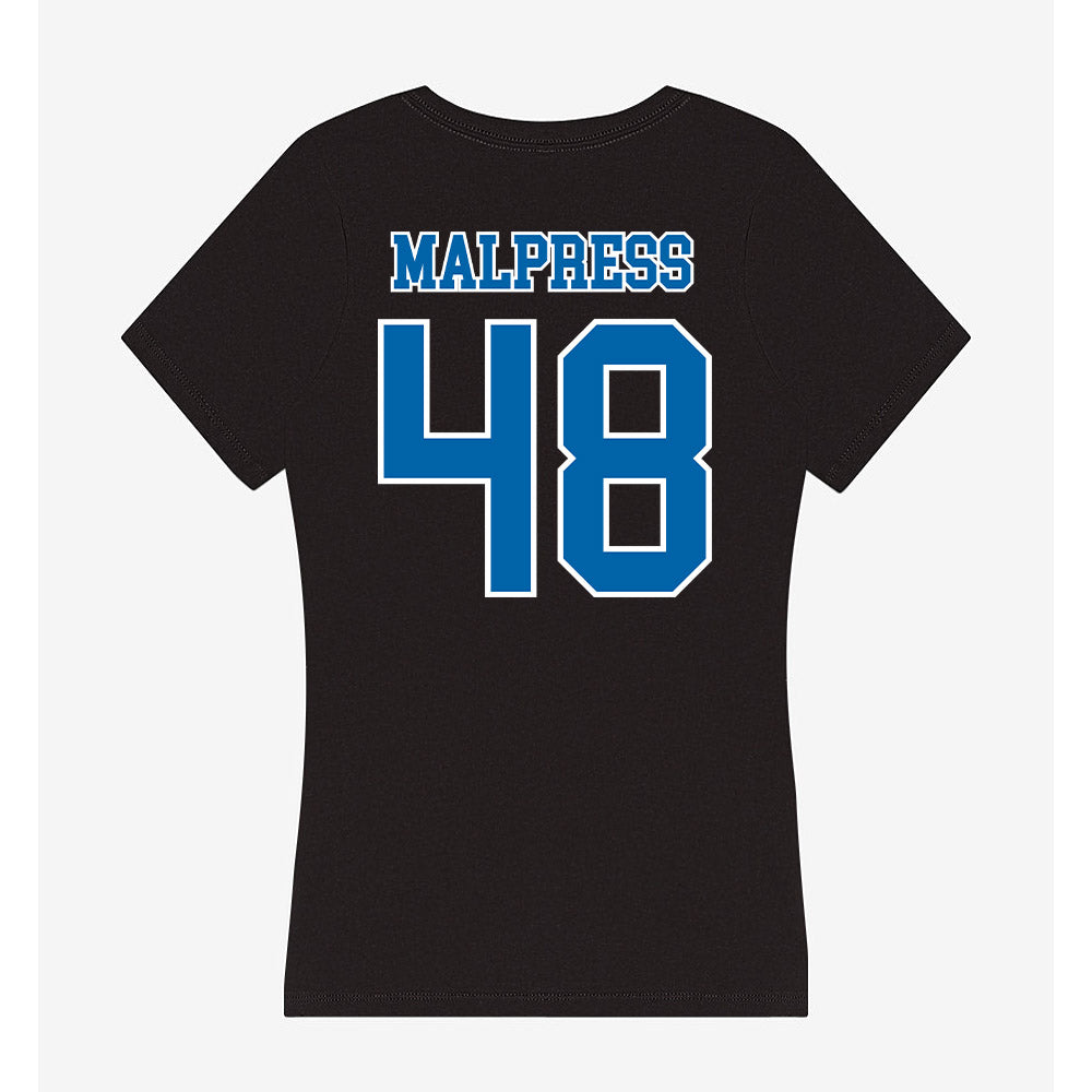 MTSU - NCAA Football : Darnell Malpress - Women's V-Neck T-Shirt-1