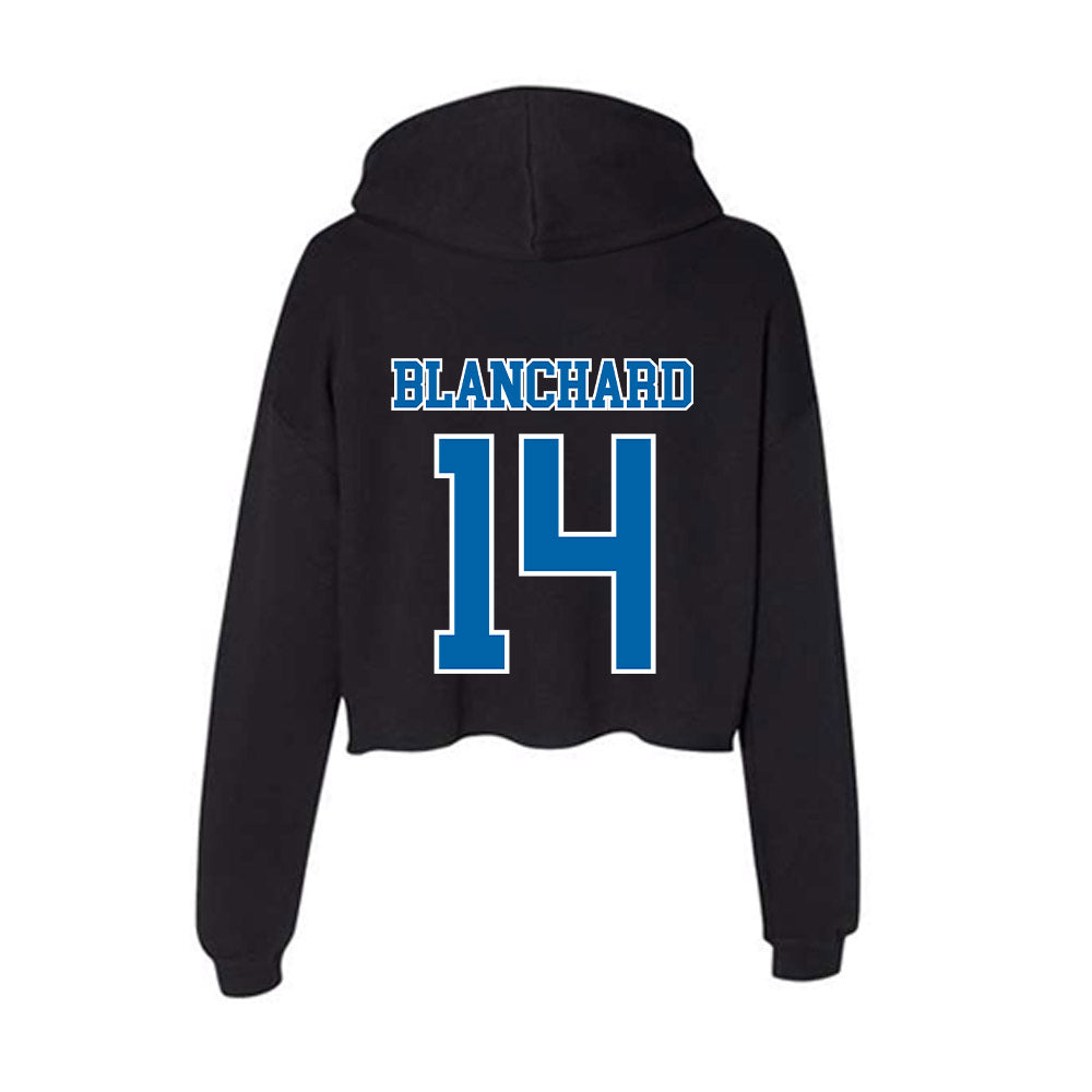 MTSU - NCAA Women's Basketball : Aaliyah Blanchard - Women's Crop Fleece Hooded Sweatshirt-1