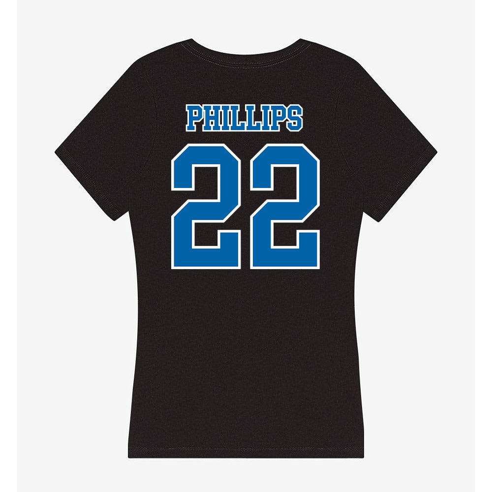 MTSU - NCAA Men's Basketball : Henry Phillips - Women's V-Neck T-Shirt-1