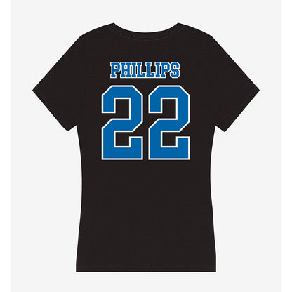 MTSU - NCAA Men's Basketball : Henry Phillips - Women's V-Neck T-Shirt-1