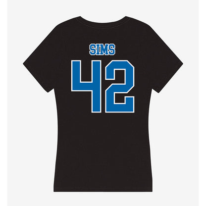 MTSU - NCAA Football : Lagarrius Sims - Women's V-Neck T-Shirt-1