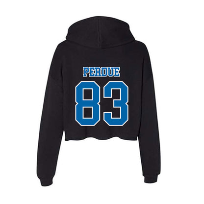 MTSU - NCAA Football : Koraun Perdue - Women's Crop Fleece Hooded Sweatshirt-1