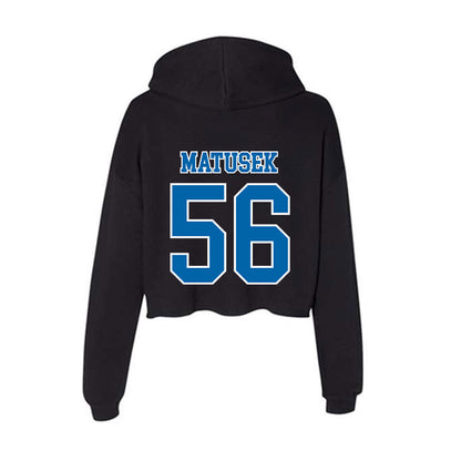 MTSU - NCAA Football : Ean Matusek - Women's Crop Fleece Hoodie-1