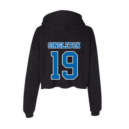 MTSU - NCAA Football : Aidan Singleton - Women's Crop Fleece Hooded Sweatshirt-1