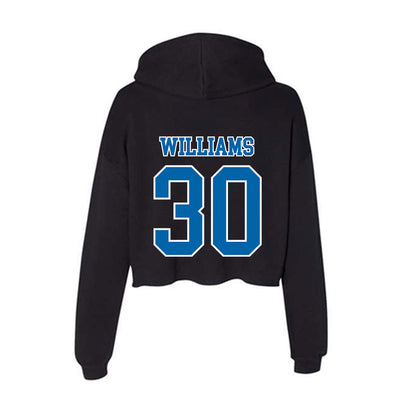 MTSU - NCAA Football : Bryce Williams - Women's Crop Fleece Hoodie-1