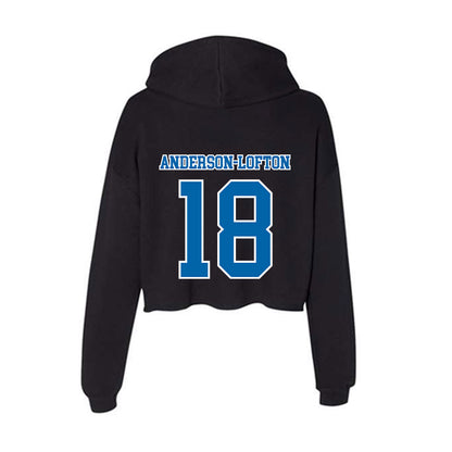 MTSU - NCAA Football : Stanley Anderson-Lofton - Women's Crop Fleece Hooded Sweatshirt-1