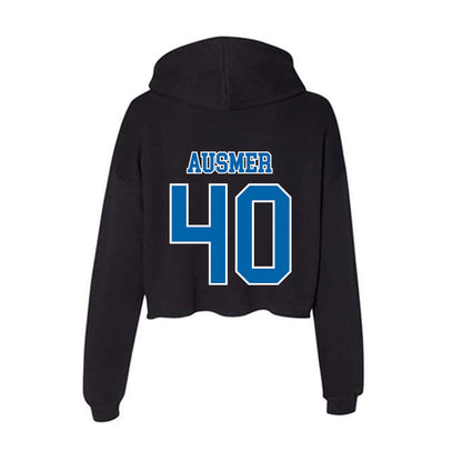 MTSU - NCAA Football : BJ Ausmer - Women's Crop Fleece Hooded Sweatshirt-1