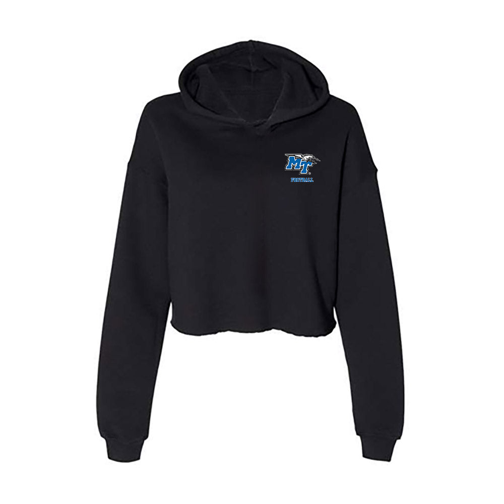 MTSU - NCAA Football : Ashton Jones - Women's Crop Fleece Hooded Sweatshirt-0