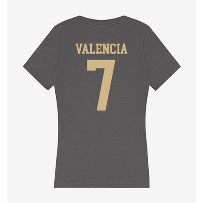 PFW - NCAA Men's Soccer : Marco Valencia - Women's V-Neck T-Shirt-1