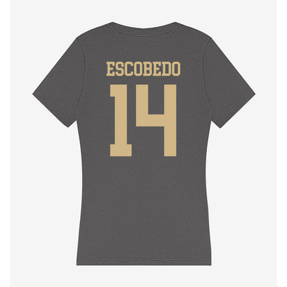 PFW - NCAA Men's Soccer : Jonny Escobedo - Women's V-Neck T-Shirt-1
