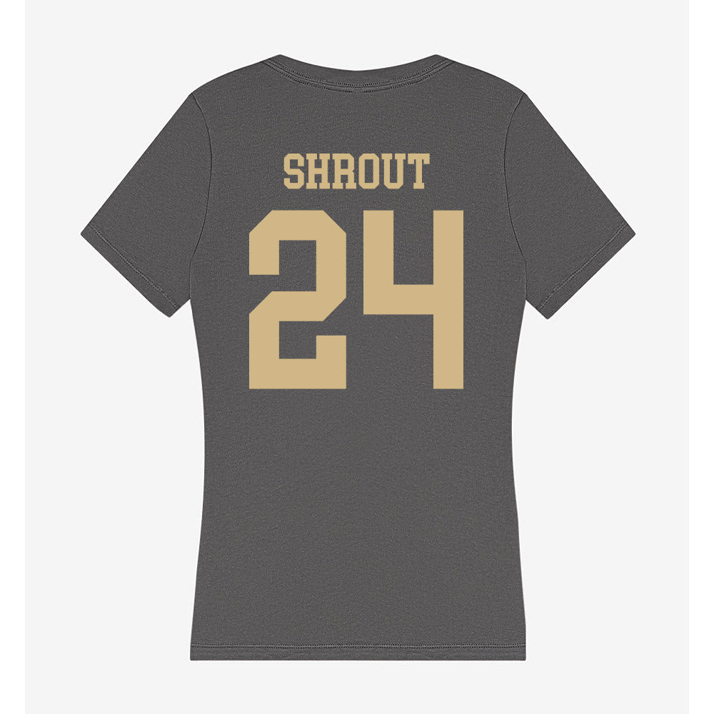 PFW - NCAA Men's Basketball : Mason Shrout - Women's V-Neck T-Shirt-1
