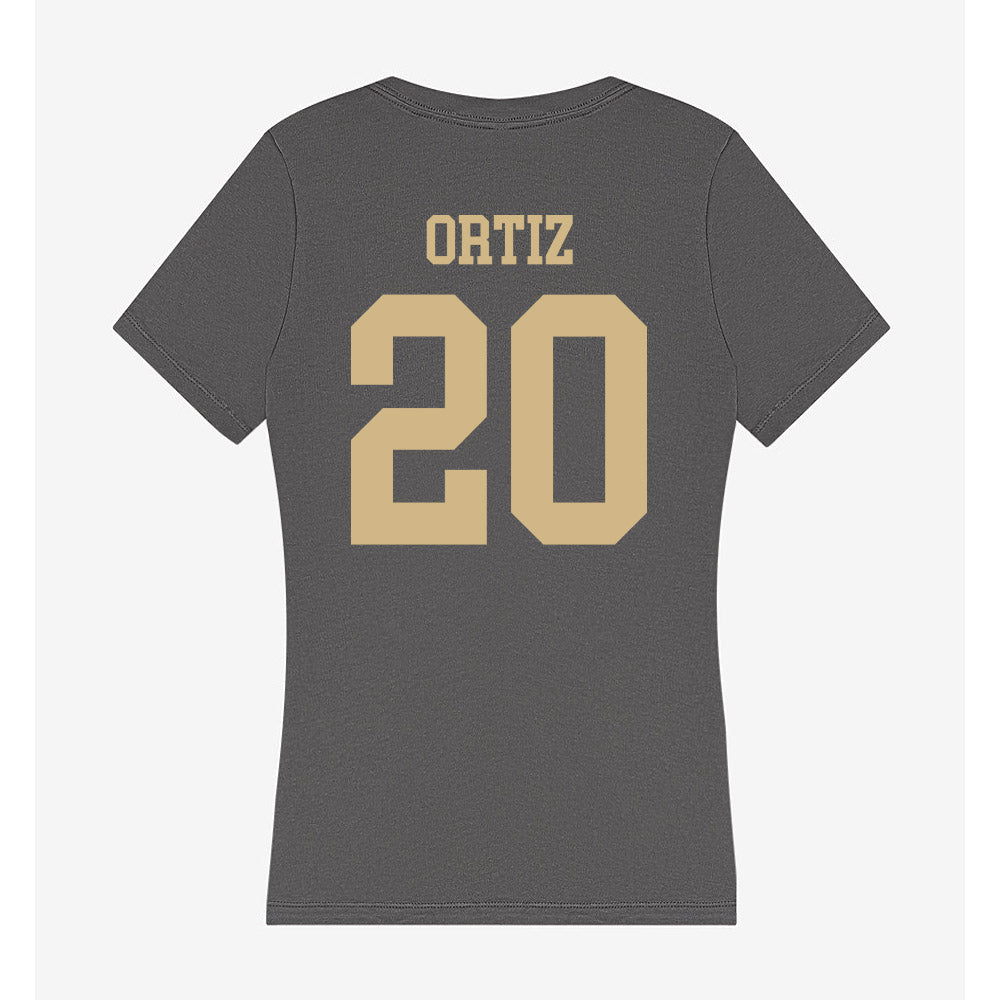 PFW - NCAA Men's Basketball : Edir Ortiz - Women's V-Neck T-Shirt-1