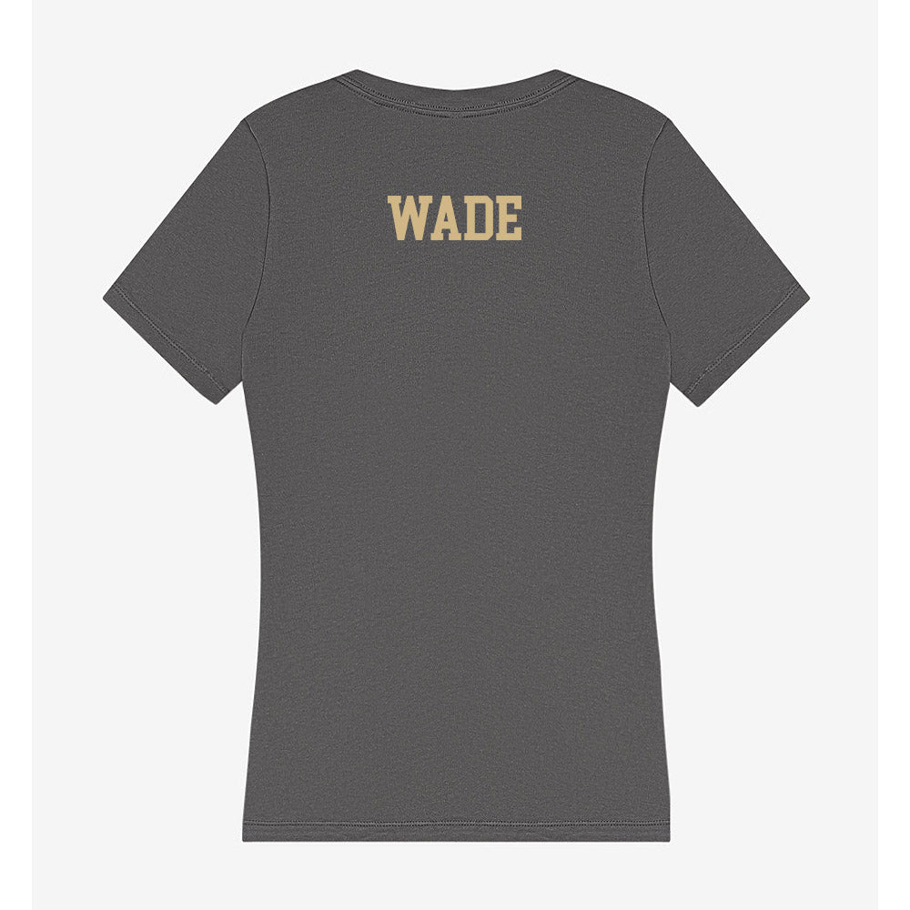 PFW - NCAA Women's Golf : Amaya Wade - Women's V-Neck T-Shirt-1