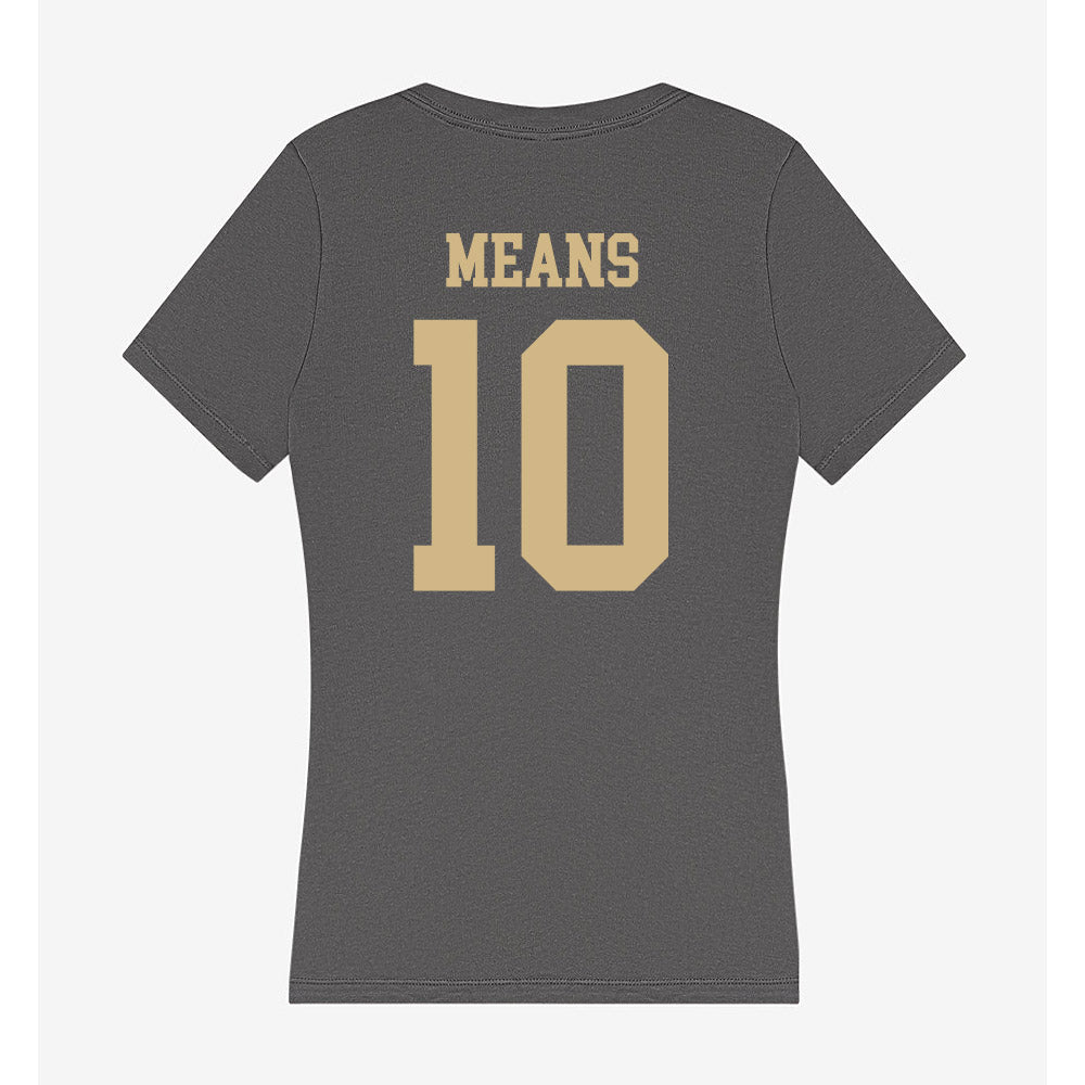 PFW - NCAA Women's Volleyball : Haiden Means - Women's V-Neck T-Shirt-1