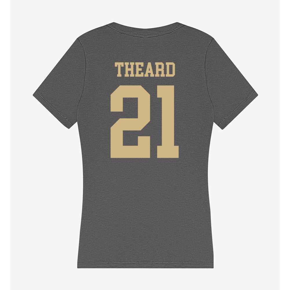 PFW - NCAA Men's Soccer : Trey Theard - Women's V-Neck T-Shirt-1