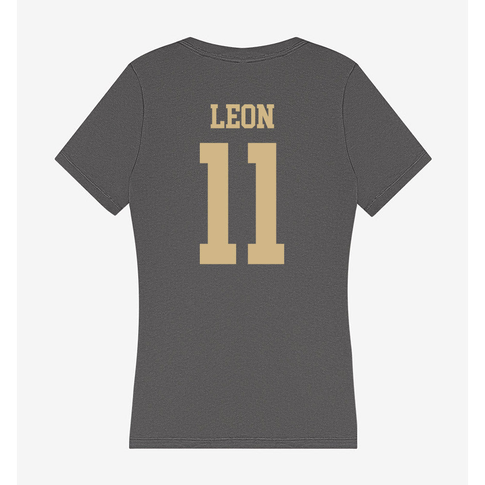 PFW - NCAA Men's Soccer : Christian Leon - Women's V-Neck T-Shirt-1