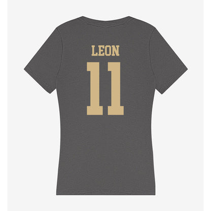 PFW - NCAA Men's Soccer : Christian Leon - Women's V-Neck T-Shirt-1