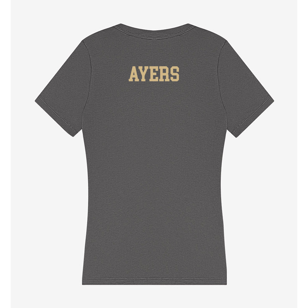 PFW - Pep Band : Elisa Ayers - Women's V-Neck T-Shirt-1