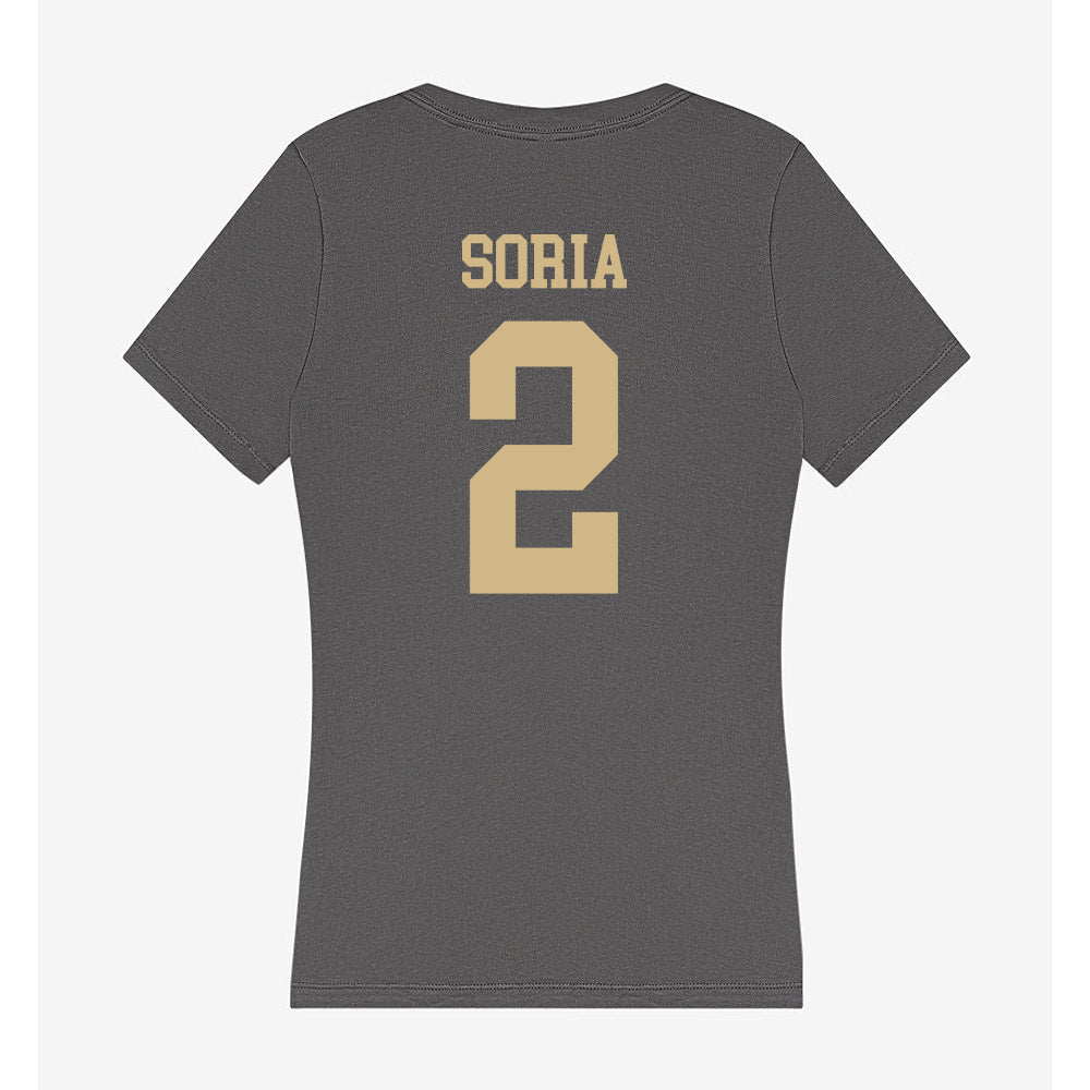 PFW - NCAA Men's Soccer : Marcos Soria - Women's V-Neck T-Shirt-1