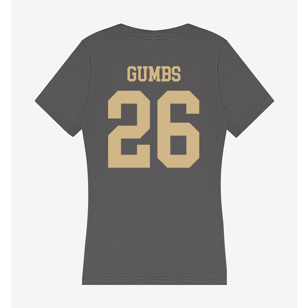 PFW - NCAA Men's Soccer : Tegan Gumbs - Women's V-Neck T-Shirt-1