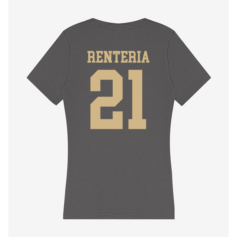 PFW - NCAA Men's Soccer : Adrian Renteria - Women's V-Neck T-Shirt-1