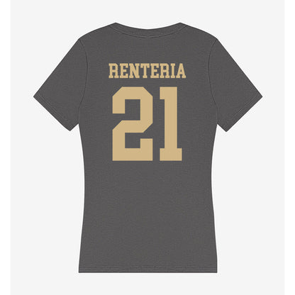 PFW - NCAA Men's Soccer : Adrian Renteria - Women's V-Neck T-Shirt-1