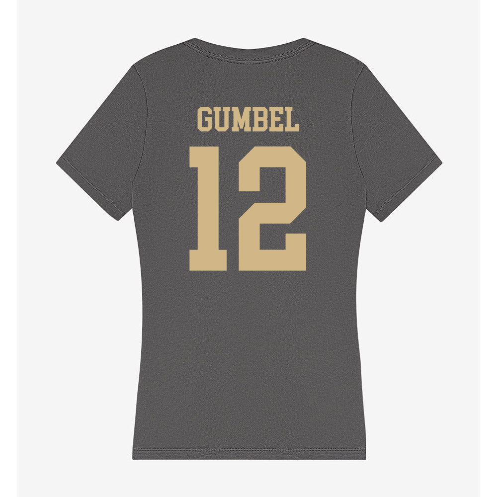 PFW - NCAA Women's Volleyball : Alyssa Gumbel - Women's V-Neck T-Shirt-1