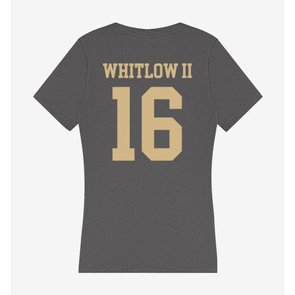 PFW - NCAA Men's Soccer : Kevin Whitlow II - Women's V-Neck T-Shirt-1