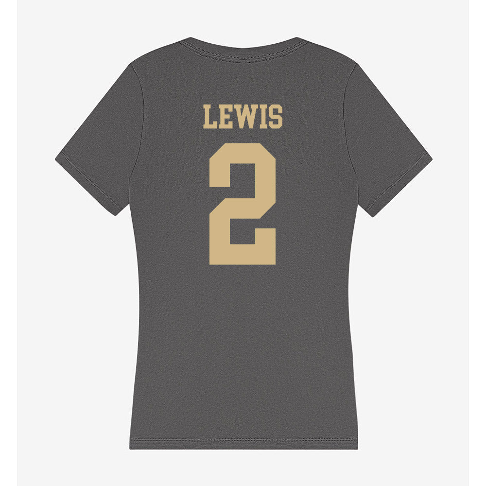 PFW - NCAA Men's Basketball : DeAndre Lewis - Women's V-Neck T-Shirt-1