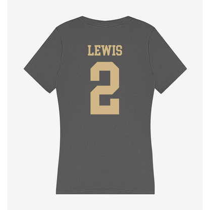 PFW - NCAA Men's Basketball : DeAndre Lewis - Women's V-Neck T-Shirt-1
