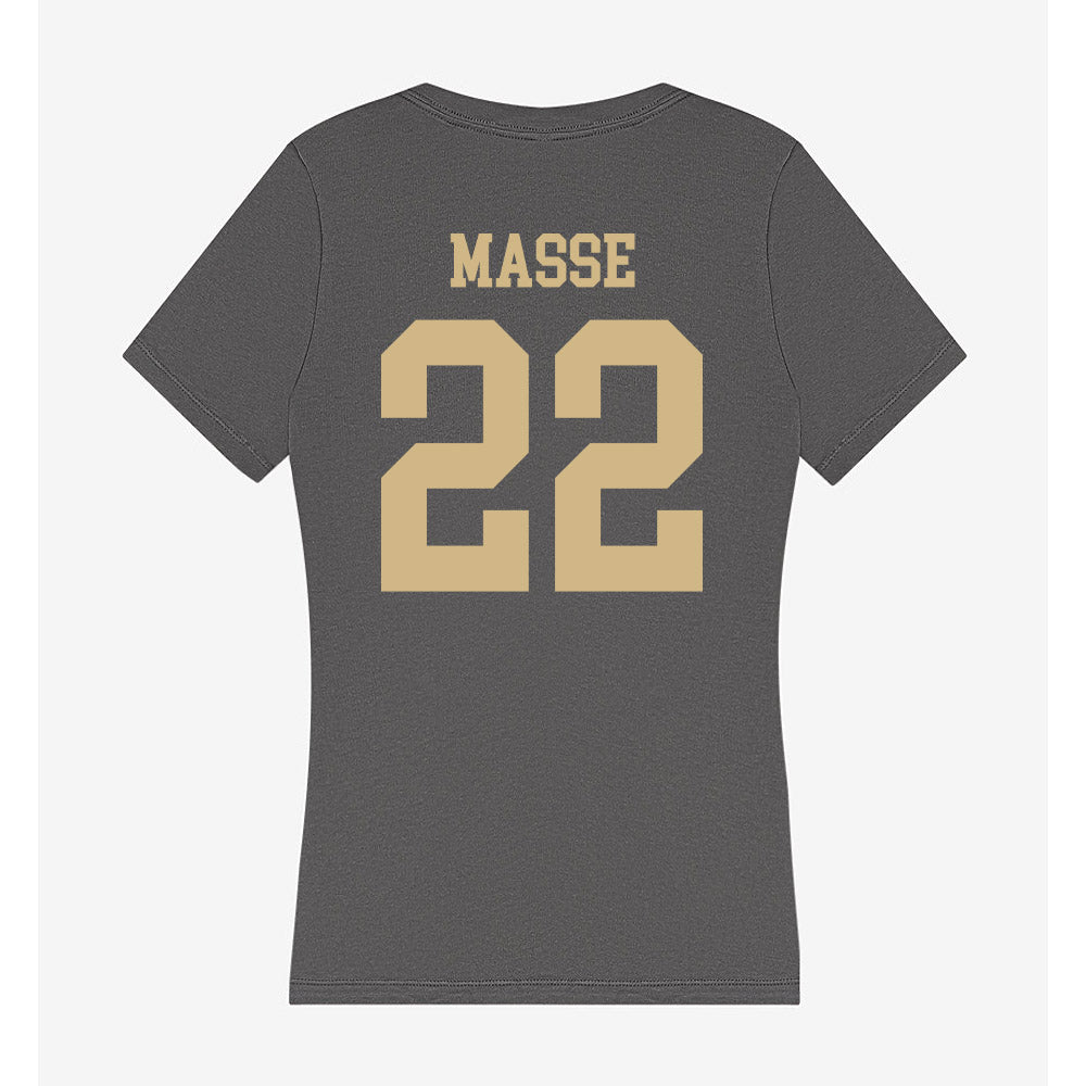 PFW - NCAA Women's Soccer : Bella Masse - Women's V-Neck T-Shirt-1