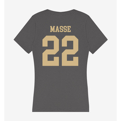 PFW - NCAA Women's Soccer : Bella Masse - Women's V-Neck T-Shirt-1