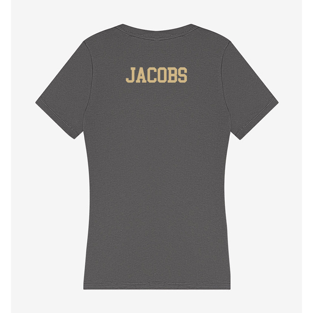 PFW - NCAA Men's Track & Field : Denton Jacobs - Women's V-Neck T-Shirt-1
