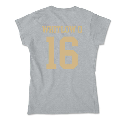 PFW - NCAA Men's Soccer : Kevin Whitlow II - Soft Style Women’s T-Shirt-1