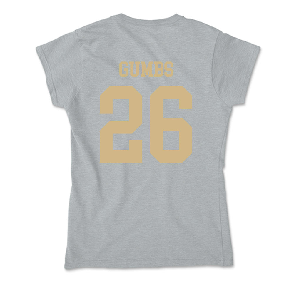 PFW - NCAA Men's Soccer : Tegan Gumbs - Soft Style Women’s T-Shirt-1