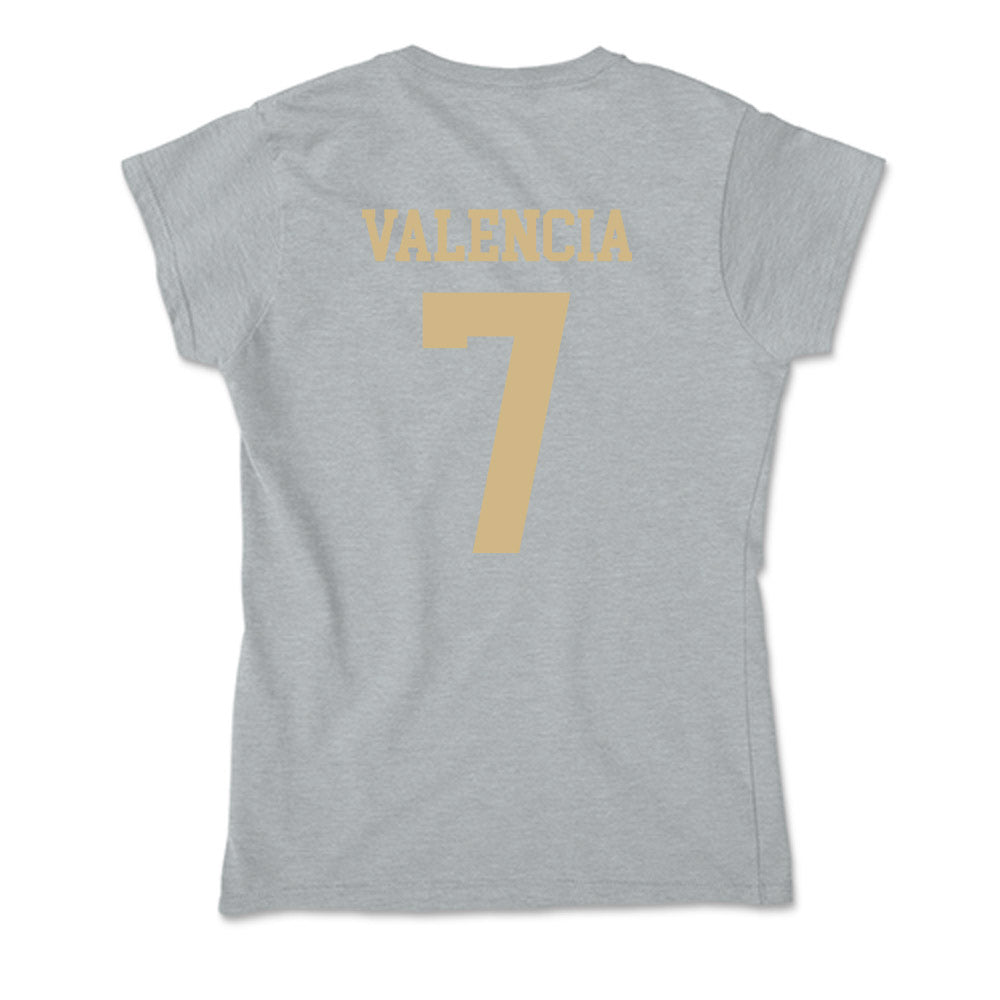 PFW - NCAA Men's Soccer : Marco Valencia - Soft Style Women’s T-Shirt-1