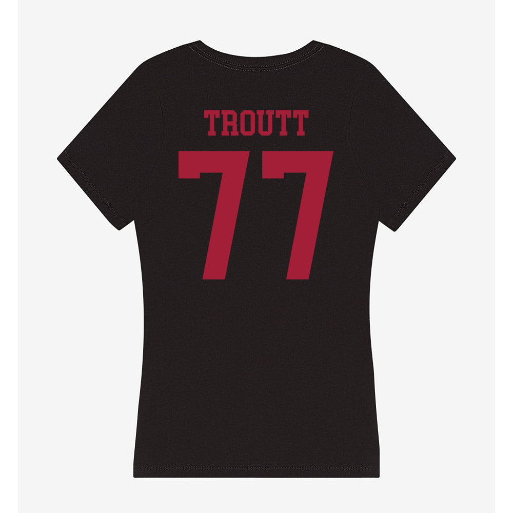 Indiana - NCAA Softball : Ella Troutt - Women's V-Neck T-Shirt-1