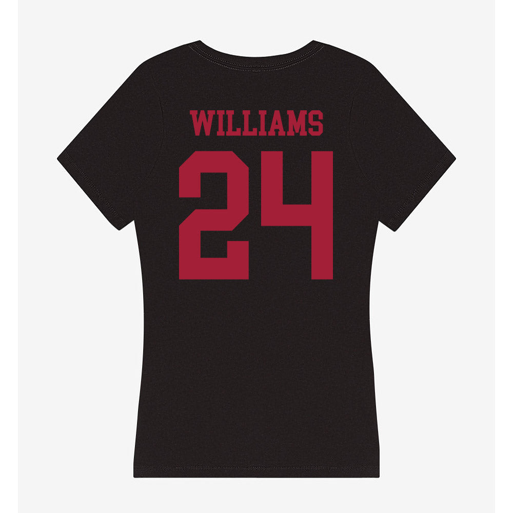 Indiana - NCAA Football : Jadyn Williams - Women's V-Neck T-Shirt-1