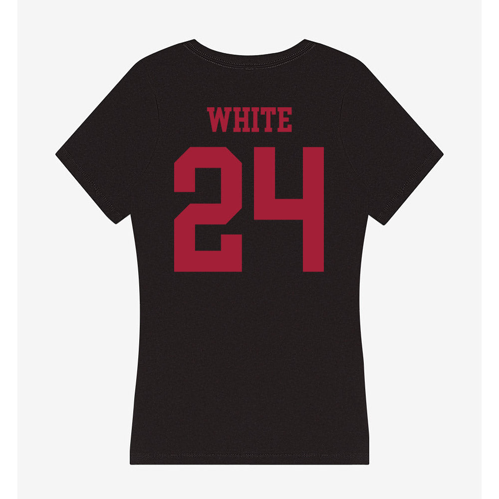 Indiana - NCAA Softball : Josie White - Women's V-Neck T-Shirt-1