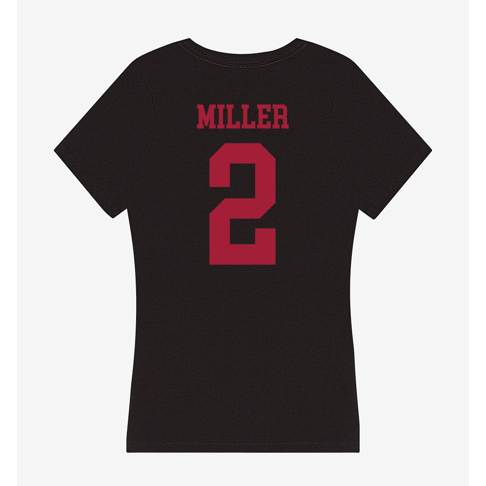 Indiana - NCAA Softball : Sarah Miller - Women's V-Neck T-Shirt-1