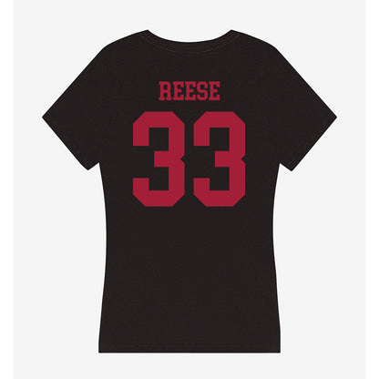 Indiana - NCAA Football : Garrett Reese - Women's V-Neck T-Shirt-1