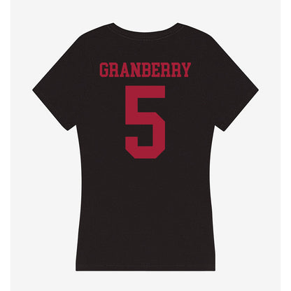 Indiana - NCAA Women's Volleyball : Keondreya Granberry - Women's V-Neck T-Shirt-1
