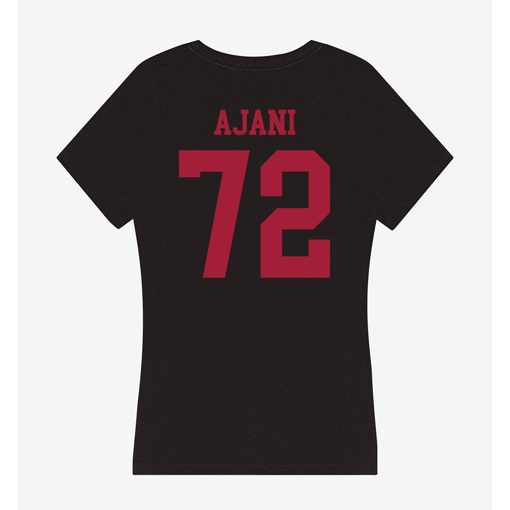 Indiana - NCAA Football : Adedamola Ajani - Women's V-Neck T-Shirt-1
