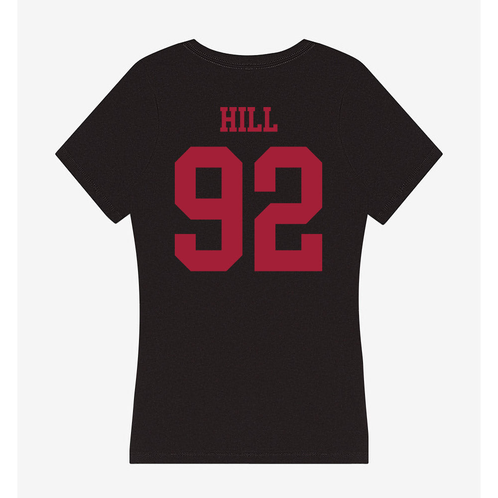 Indiana - NCAA Football : Gabe Hill - Women's V-Neck T-Shirt-1