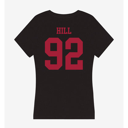 Indiana - NCAA Football : Gabe Hill - Women's V-Neck T-Shirt-1