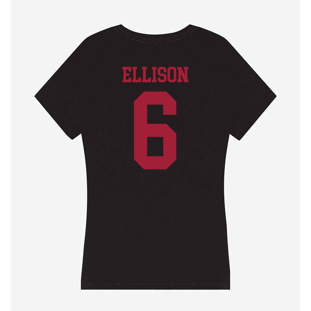 Indiana - NCAA Softball : Jada ELLISON - Women's V-Neck T-Shirt-1