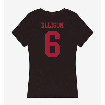Indiana - NCAA Softball : Jada ELLISON - Women's V-Neck T-Shirt-1
